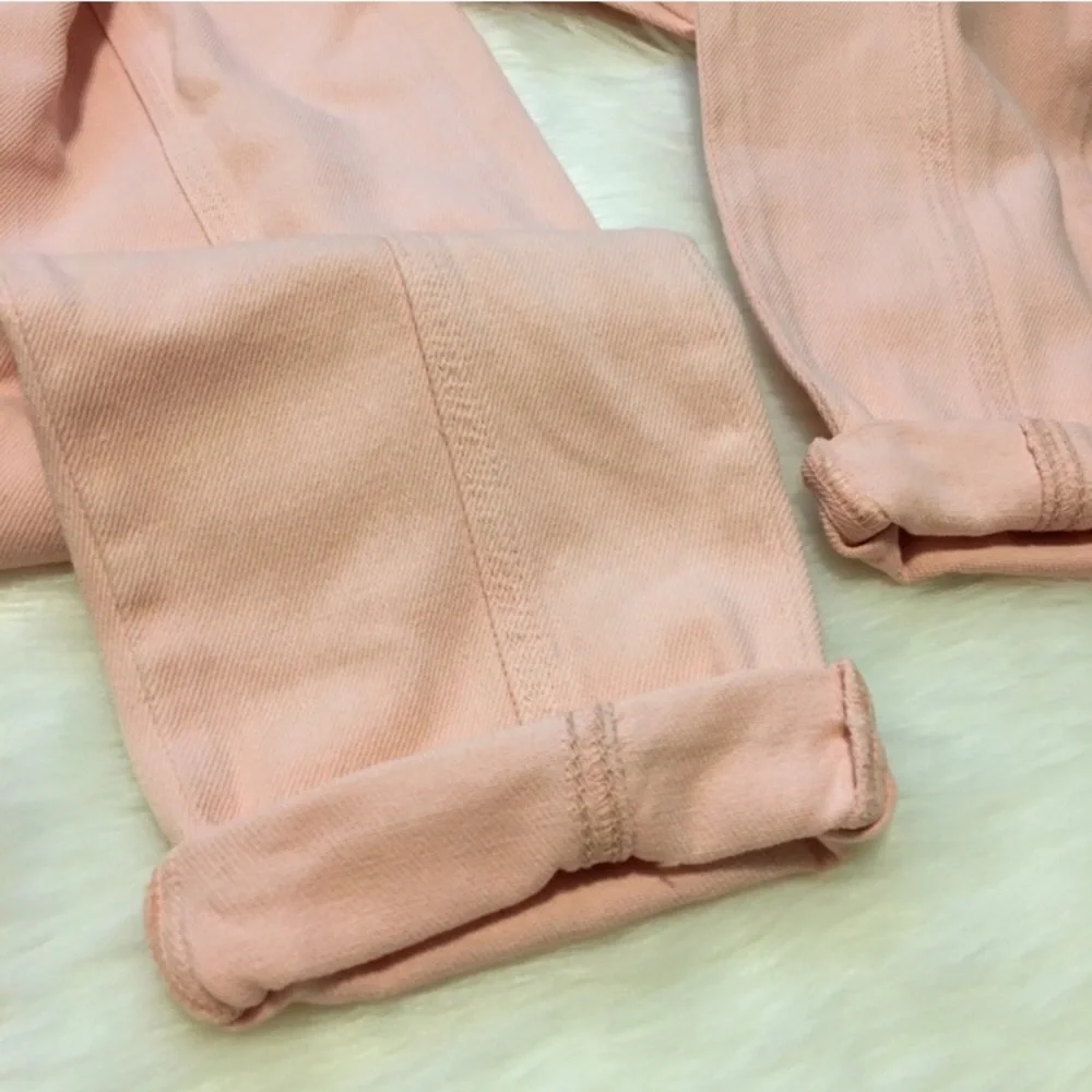 We The Free | NWT Free People Soft Pink City of Lights High Rise Jeans - Picture 11 of 14